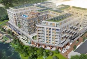 A rendering of the RiverPoint development