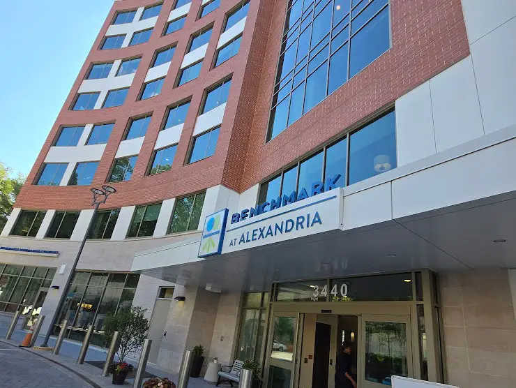 Benchmark at Alexandria, rising tall and sleek, up and running and ready for move-ins. Photo: Lucelle O’Flaherty